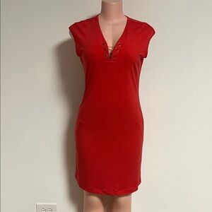 Red Sleeveless dress